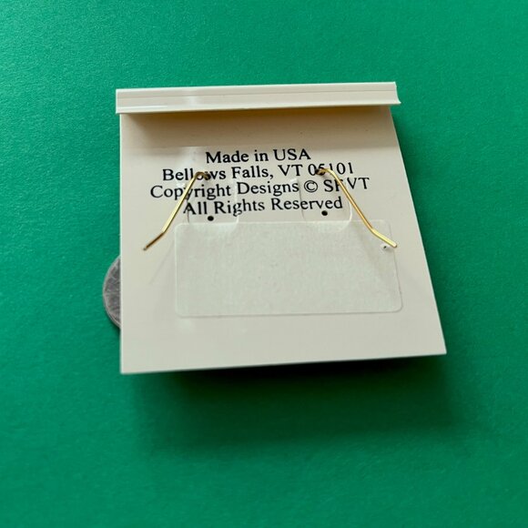 Handcrafted Silver Forest Abalone Earrings - Picture 2 of 2